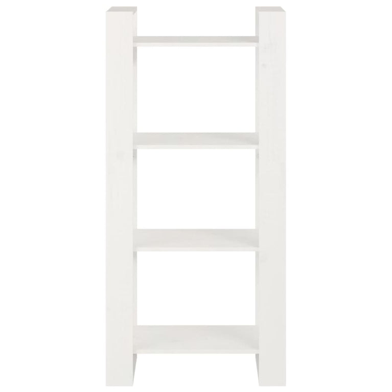 Boekenkast/kamerscherm 60x35x125 cm massief hout wit MeubelReus