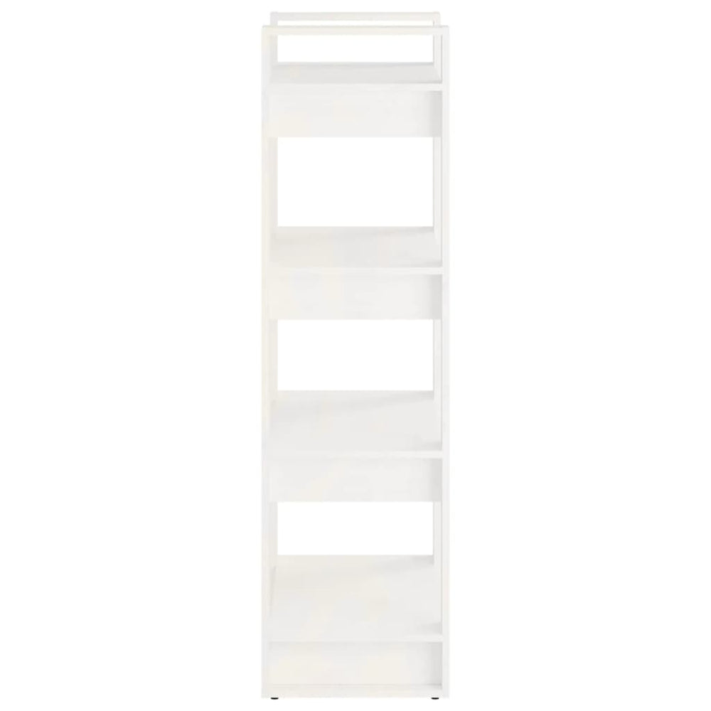 Boekenkast/kamerscherm 60x35x125 cm massief hout wit MeubelReus