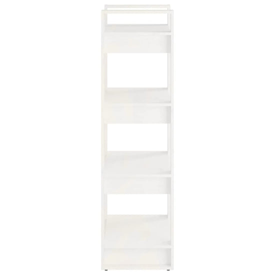 Boekenkast/kamerscherm 60x35x125 cm massief hout wit MeubelReus