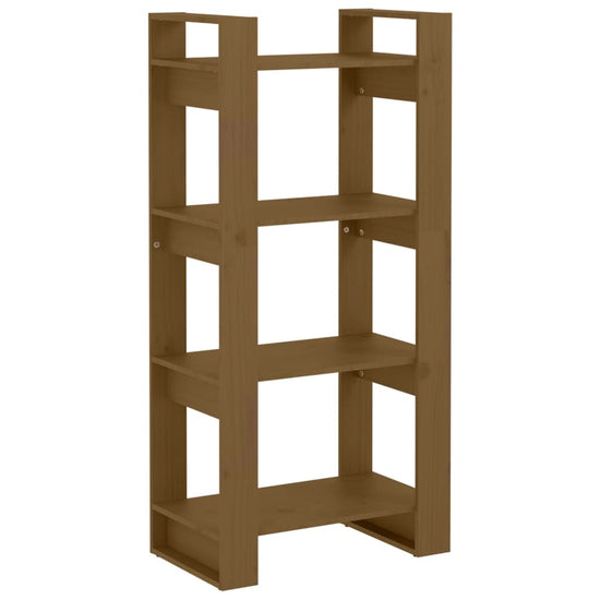 Boekenkast/kamerscherm 60x35x125 cm massief hout honingbruin MeubelReus