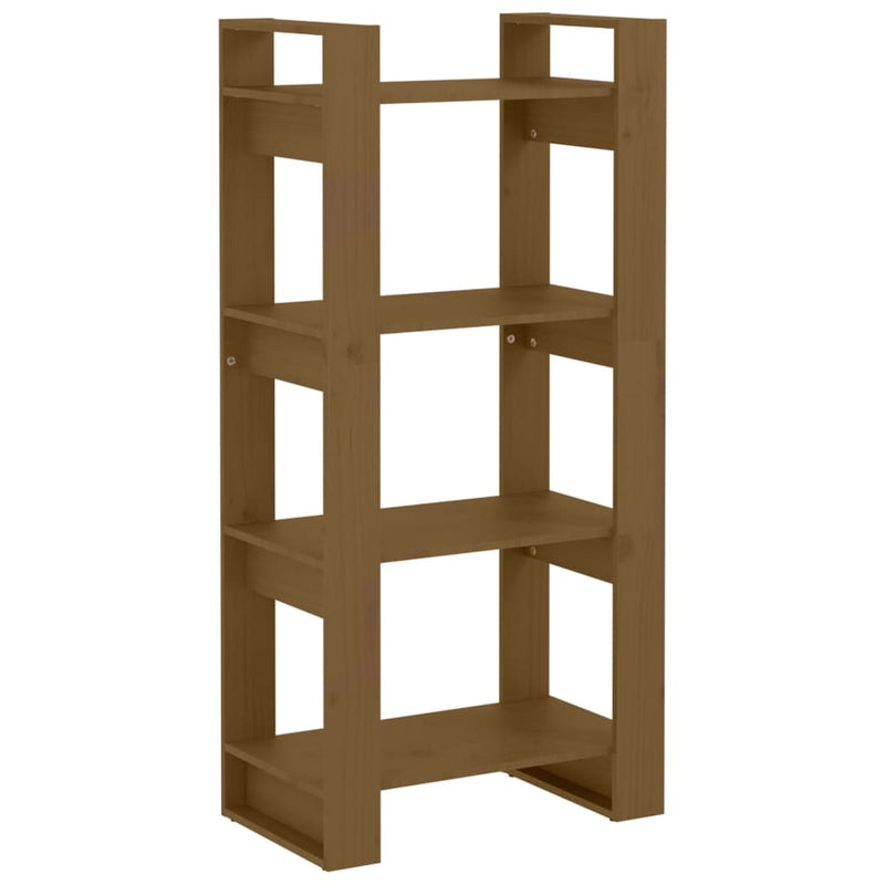 Boekenkast/kamerscherm 60x35x125 cm massief hout honingbruin MeubelReus