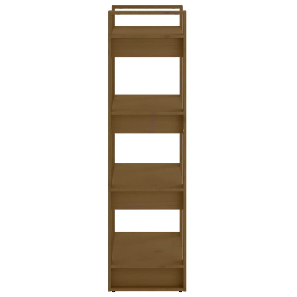 Boekenkast/kamerscherm 60x35x125 cm massief hout honingbruin MeubelReus