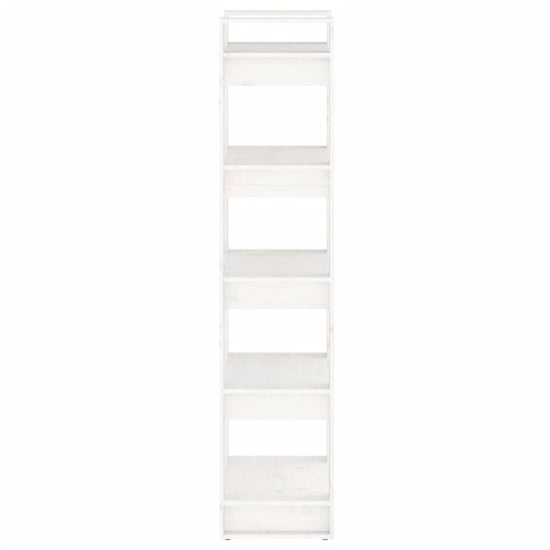 Boekenkast/kamerscherm 60x35x160 cm massief hout wit MeubelReus