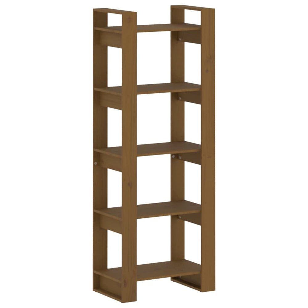 Boekenkast/kamerscherm 60x35x160 cm massief hout honingbruin MeubelReus