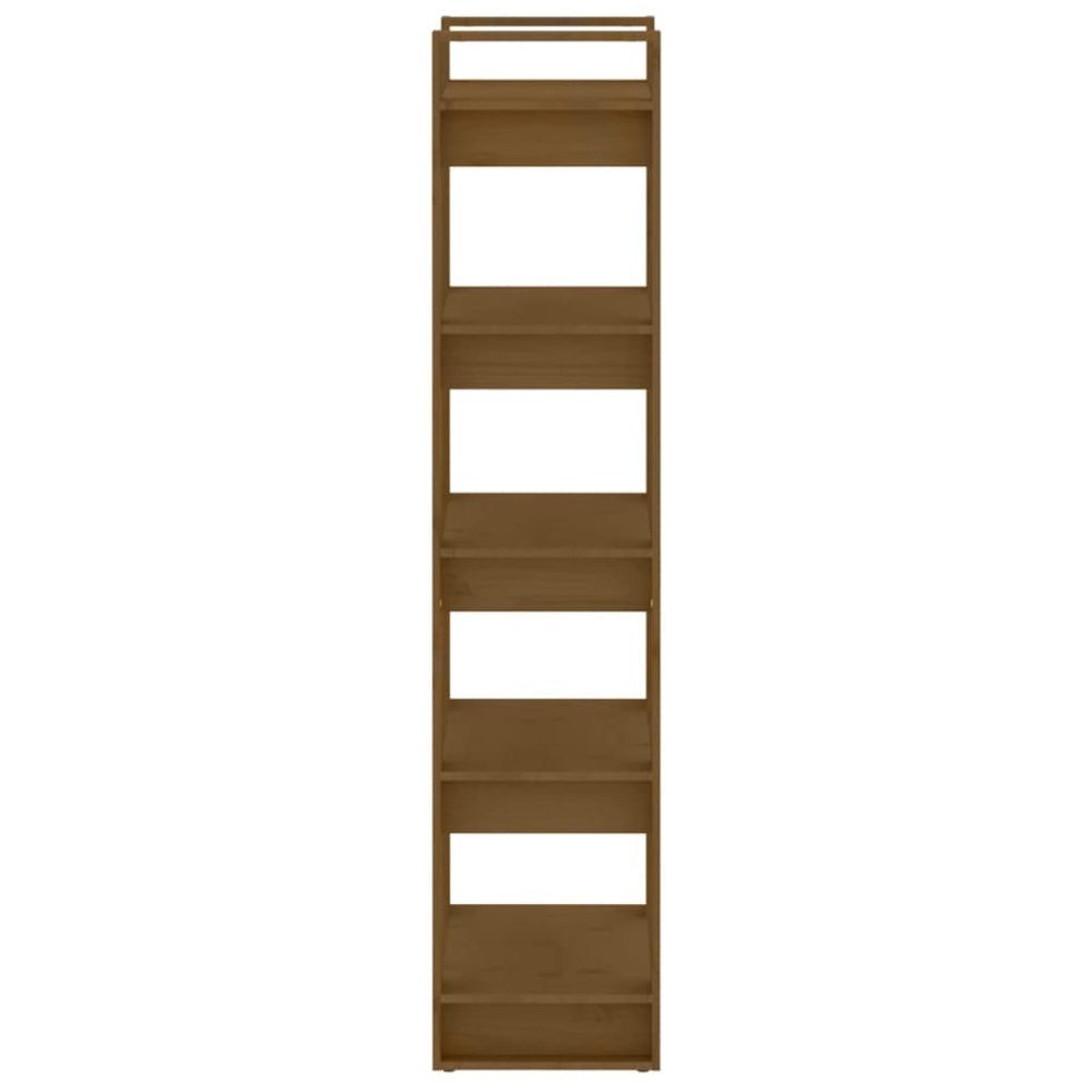 Boekenkast/kamerscherm 60x35x160 cm massief hout honingbruin MeubelReus