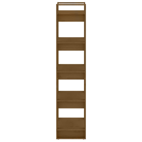 Boekenkast/kamerscherm 60x35x160 cm massief hout honingbruin MeubelReus