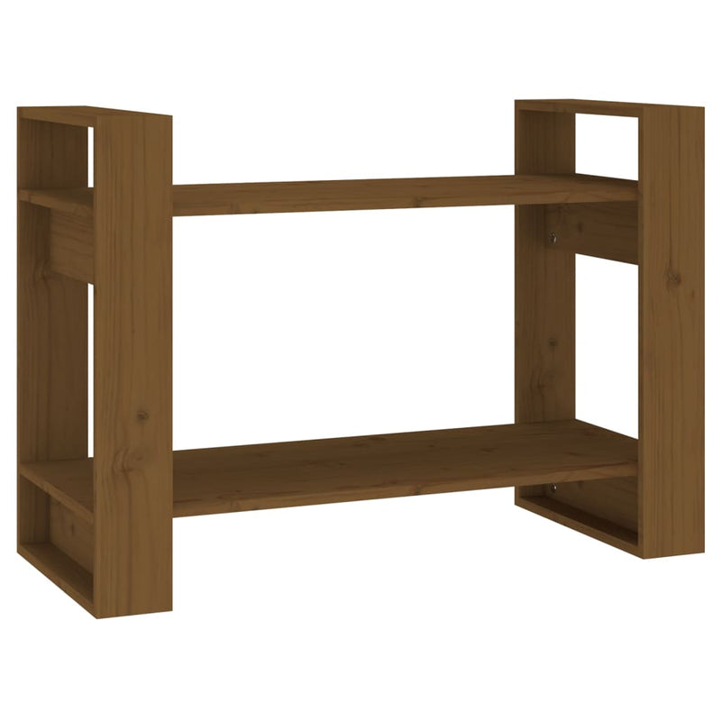 Boekenkast/kamerscherm 80x35x56,5 cm grenenhout honingbruin MeubelReus
