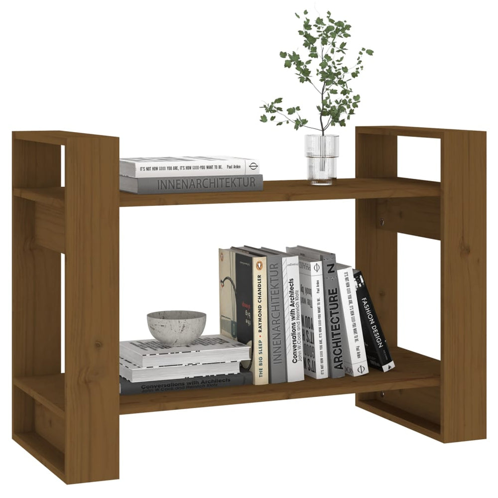 Boekenkast/kamerscherm 80x35x56,5 cm grenenhout honingbruin MeubelReus