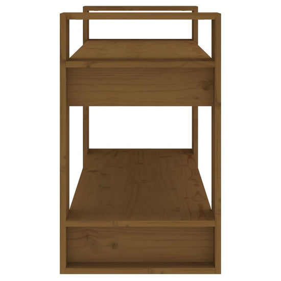 Boekenkast/kamerscherm 80x35x56,5 cm grenenhout honingbruin MeubelReus