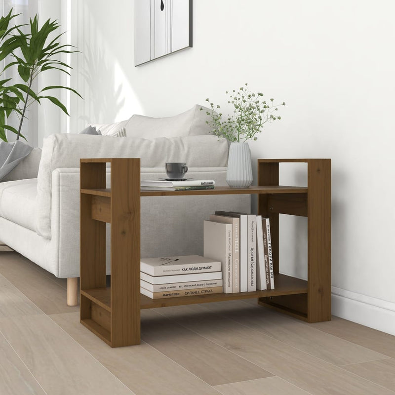 Boekenkast/kamerscherm 80x35x56,5 cm grenenhout honingbruin MeubelReus
