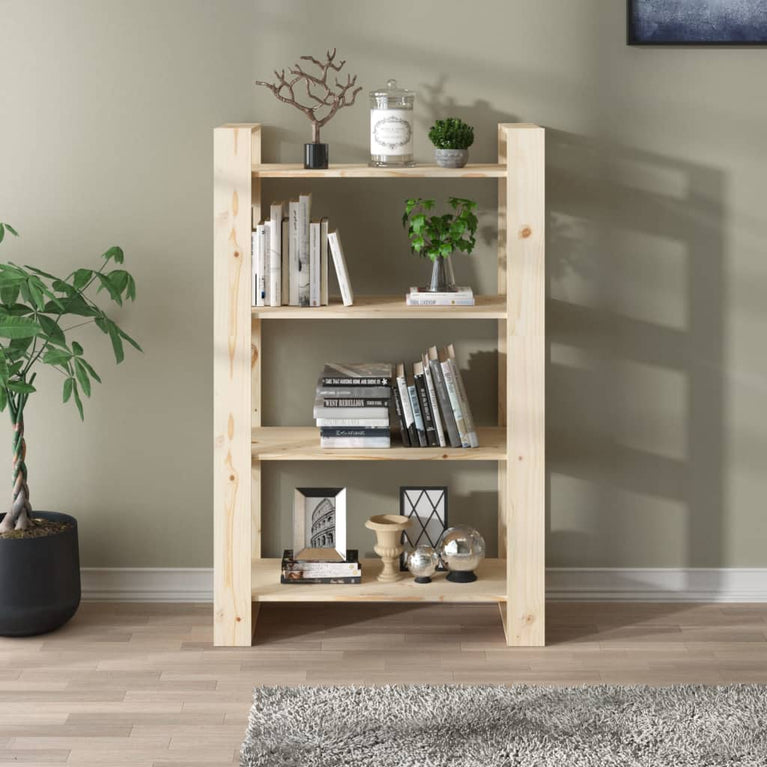 Boekenkast/kamerscherm 80x35x125 cm massief grenenhout MeubelReus