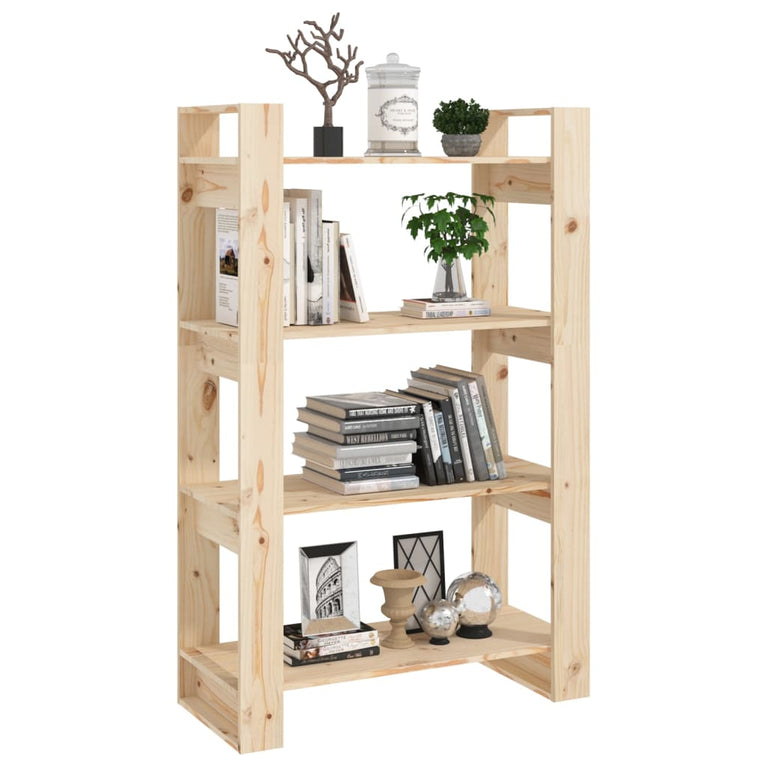 Boekenkast/kamerscherm 80x35x125 cm massief grenenhout MeubelReus