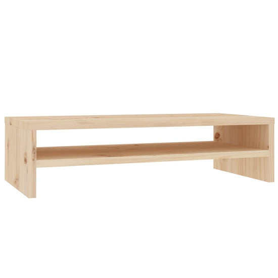 Monitorstandaard 50x24x13 cm massief grenenhout MeubelReus