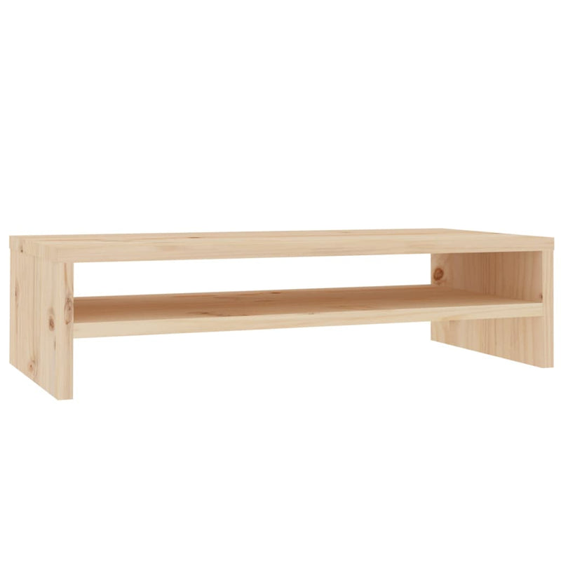 Monitorstandaard 50x24x13 cm massief grenenhout MeubelReus