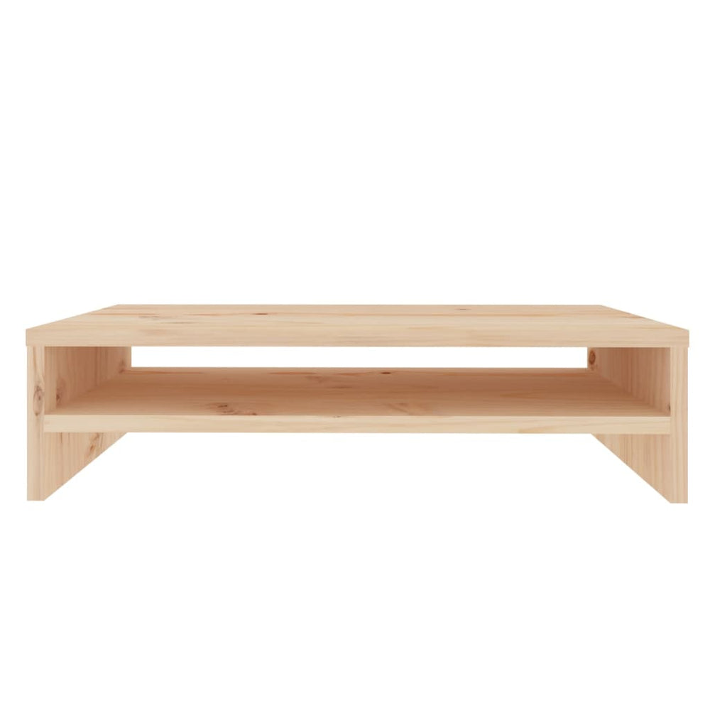 Monitorstandaard 50x24x13 cm massief grenenhout MeubelReus