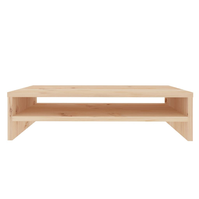 Monitorstandaard 50x24x13 cm massief grenenhout MeubelReus