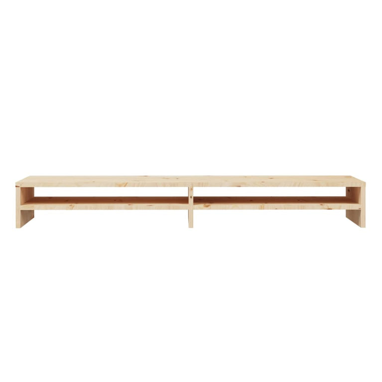 Monitorstandaard 100x24x13 cm massief grenenhout MeubelReus