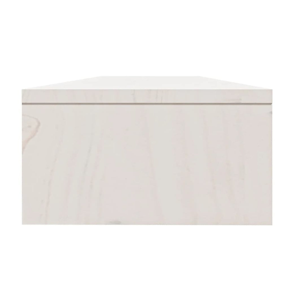 Monitorstandaard 100x24x13 cm massief grenenhout wit MeubelReus