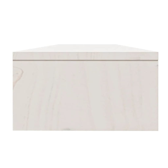 Monitorstandaard 100x24x13 cm massief grenenhout wit MeubelReus