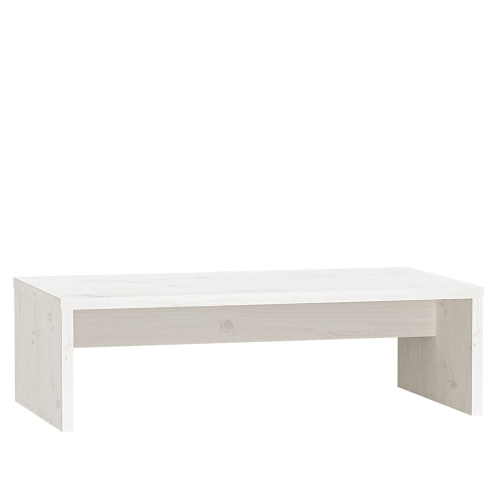 Monitorstandaard 50x27x15 cm massief grenenhout wit MeubelReus