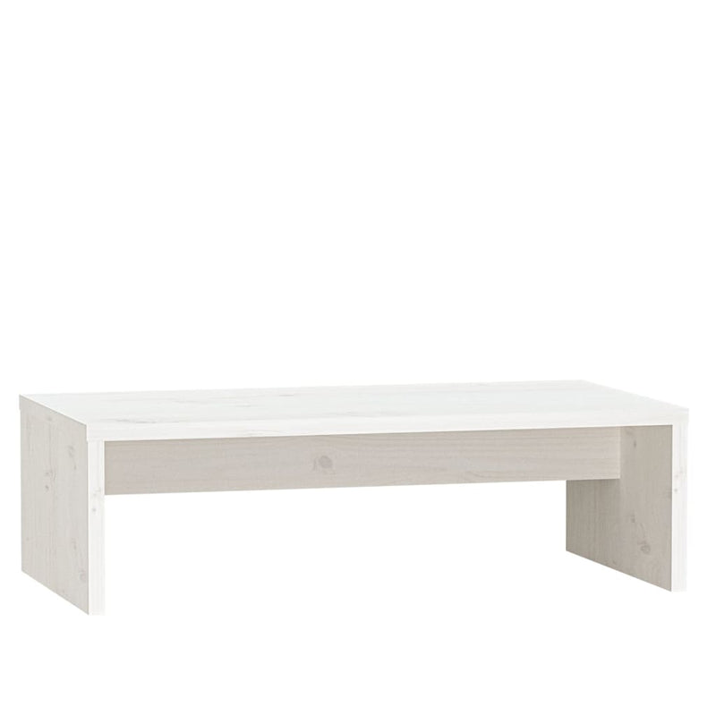 Monitorstandaard 50x27x15 cm massief grenenhout wit MeubelReus