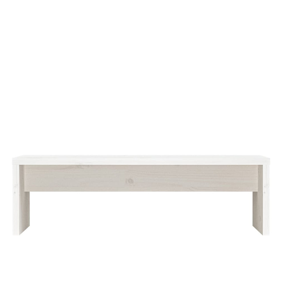 Monitorstandaard 50x27x15 cm massief grenenhout wit MeubelReus