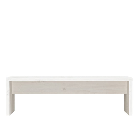 Monitorstandaard 50x27x15 cm massief grenenhout wit MeubelReus