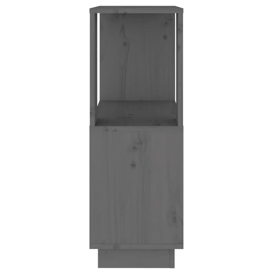Boekenkast/kamerscherm 51x25x70 cm massief grenenhout grijs MeubelReus