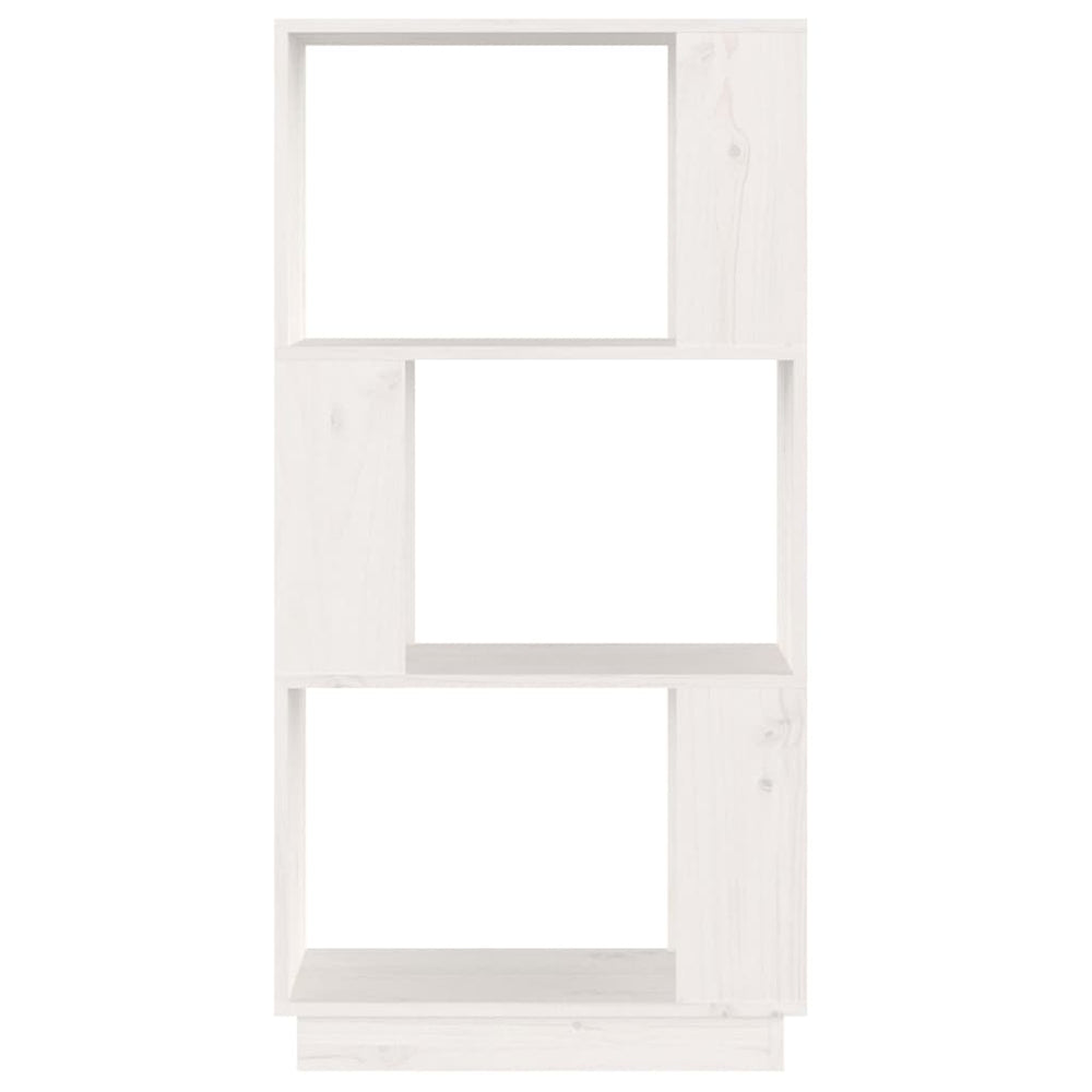 Boekenkast/kamerscherm 51x25x101 cm massief grenenhout wit MeubelReus