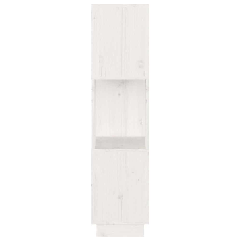 Boekenkast/kamerscherm 51x25x101 cm massief grenenhout wit MeubelReus