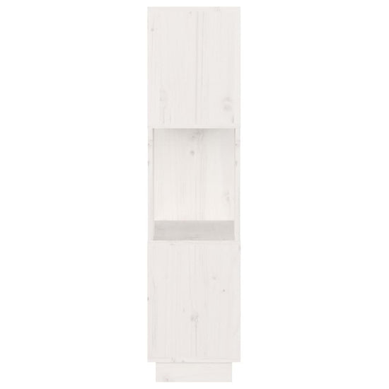Boekenkast/kamerscherm 51x25x101 cm massief grenenhout wit MeubelReus