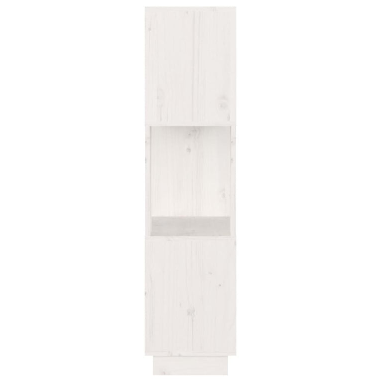 Boekenkast/kamerscherm 51x25x101 cm massief grenenhout wit MeubelReus
