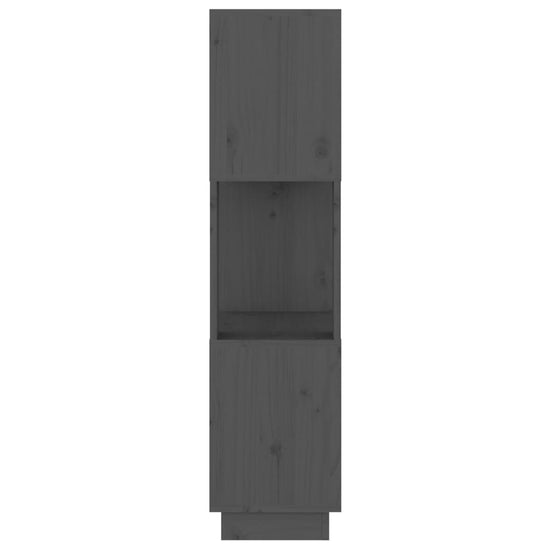 Boekenkast/kamerscherm 51x25x101 cm massief grenenhout grijs MeubelReus