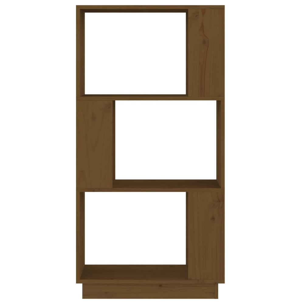 Boekenkast/kamerscherm 51x25x101 cm grenenhout honingbruin MeubelReus