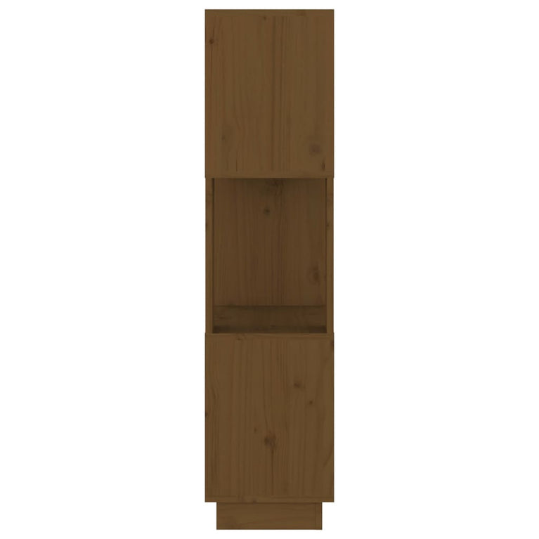Boekenkast/kamerscherm 51x25x101 cm grenenhout honingbruin MeubelReus