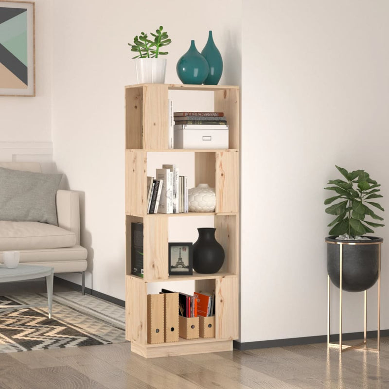 Boekenkast/kamerscherm 51x25x132 cm massief grenenhout MeubelReus