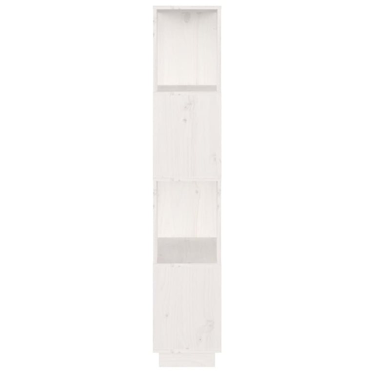 Boekenkast/kamerscherm 51x25x132 cm massief grenenhout wit MeubelReus