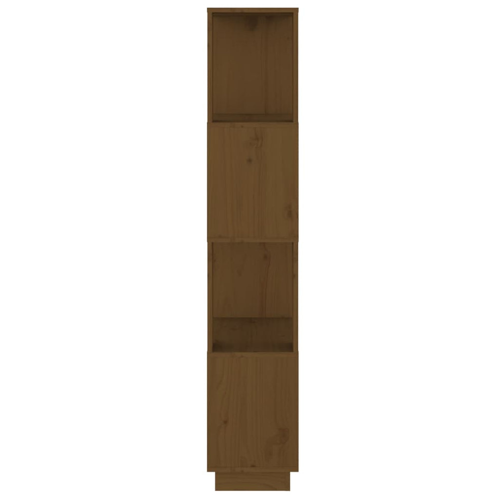 Boekenkast/kamerscherm 51x25x132 cm grenenhout honingbruin MeubelReus
