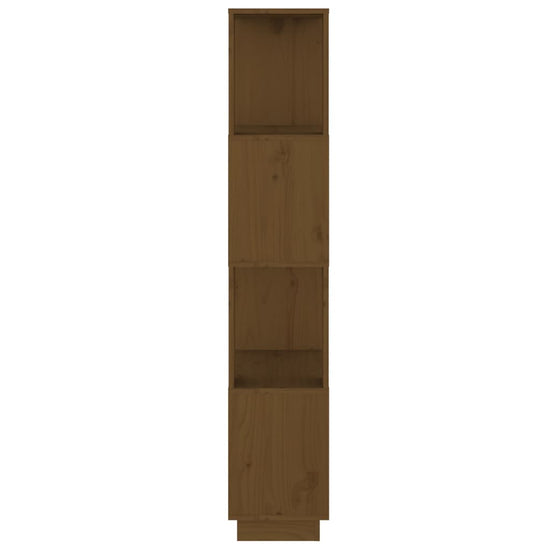 Boekenkast/kamerscherm 51x25x132 cm grenenhout honingbruin MeubelReus