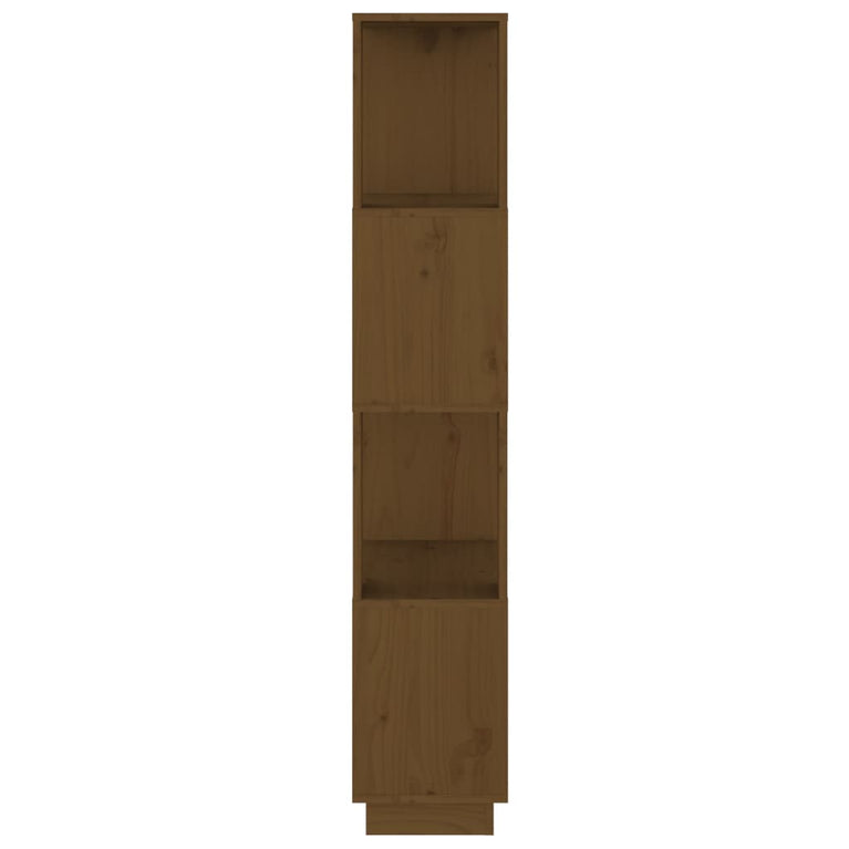 Boekenkast/kamerscherm 51x25x132 cm grenenhout honingbruin MeubelReus