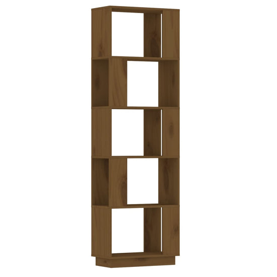 Boekenkast/kamerscherm 51x25x163,5 cm grenenhout honingbruin MeubelReus
