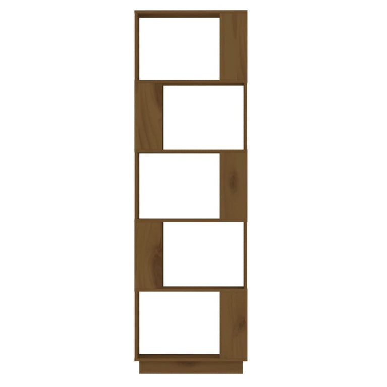 Boekenkast/kamerscherm 51x25x163,5 cm grenenhout honingbruin MeubelReus