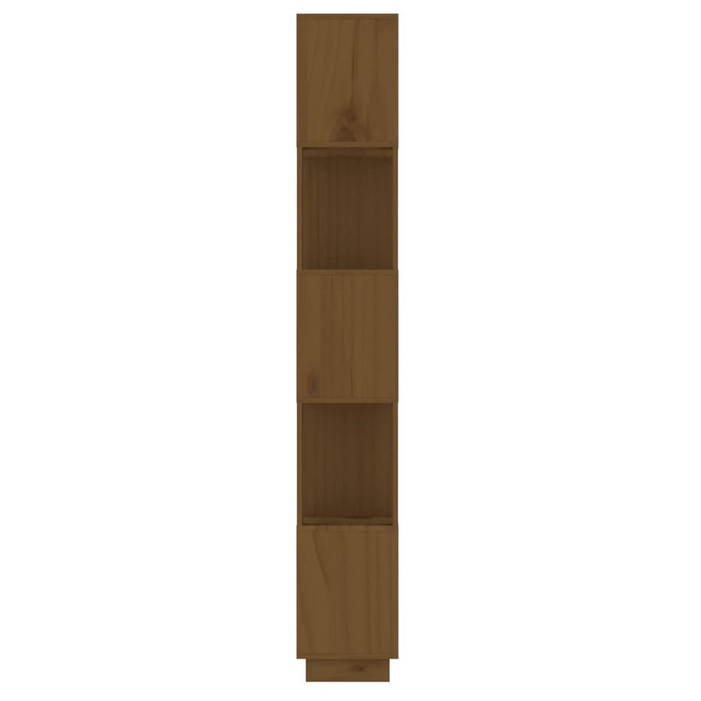 Boekenkast/kamerscherm 51x25x163,5 cm grenenhout honingbruin MeubelReus