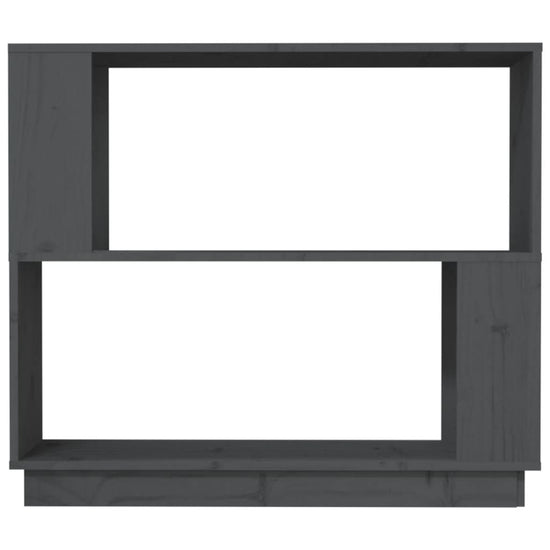 Boekenkast/kamerscherm 80x25x70 cm massief grenenhout grijs MeubelReus