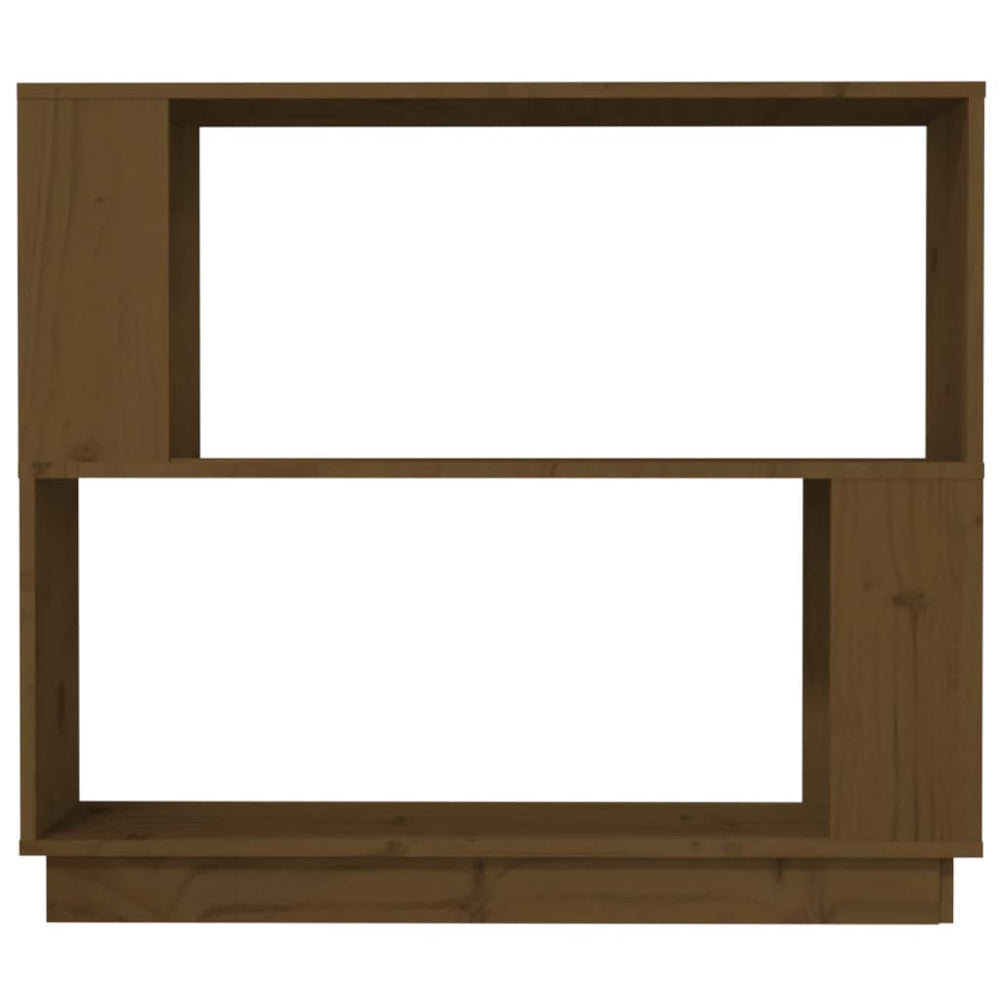 Boekenkast/kamerscherm 80x25x70 cm massief hout honingbruin MeubelReus