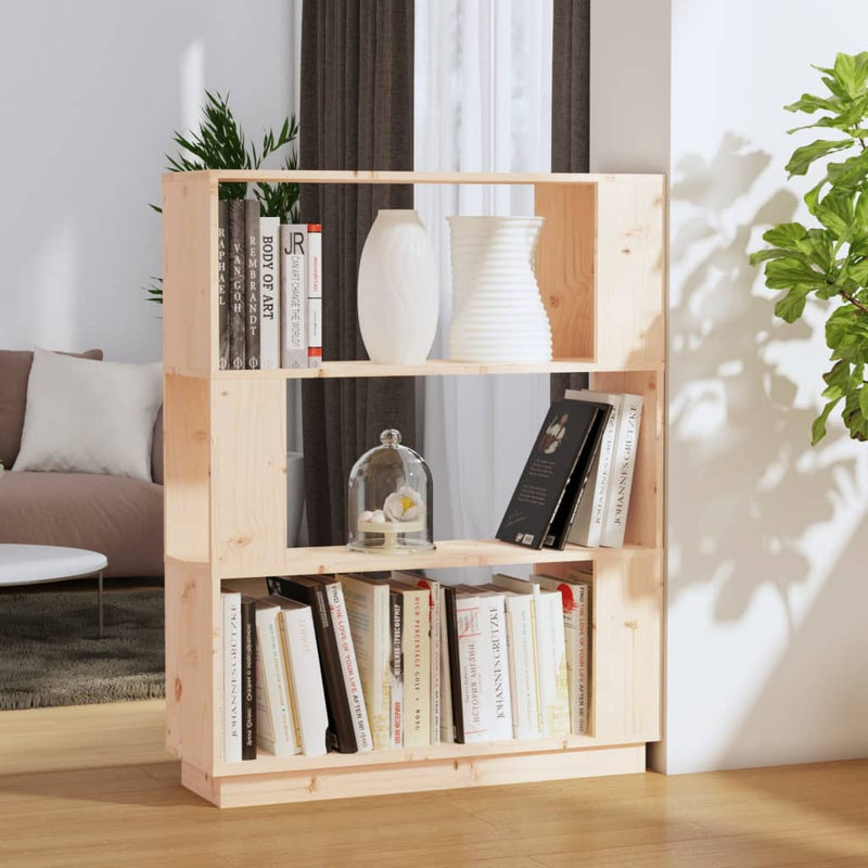Boekenkast/kamerscherm 80x25x101 cm massief grenenhout MeubelReus