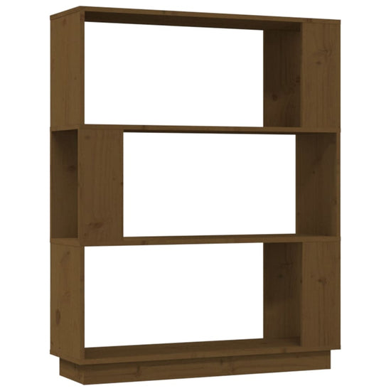 Boekenkast/kamerscherm 80x25x101 cm massief hout honingbruin MeubelReus