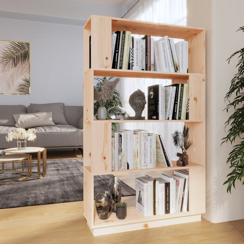 Boekenkast/kamerscherm 80x25x132 cm massief grenenhout MeubelReus