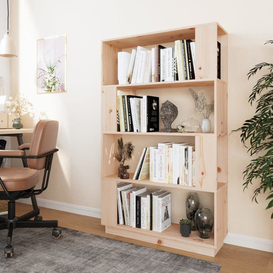 Boekenkast/kamerscherm 80x25x132 cm massief grenenhout MeubelReus