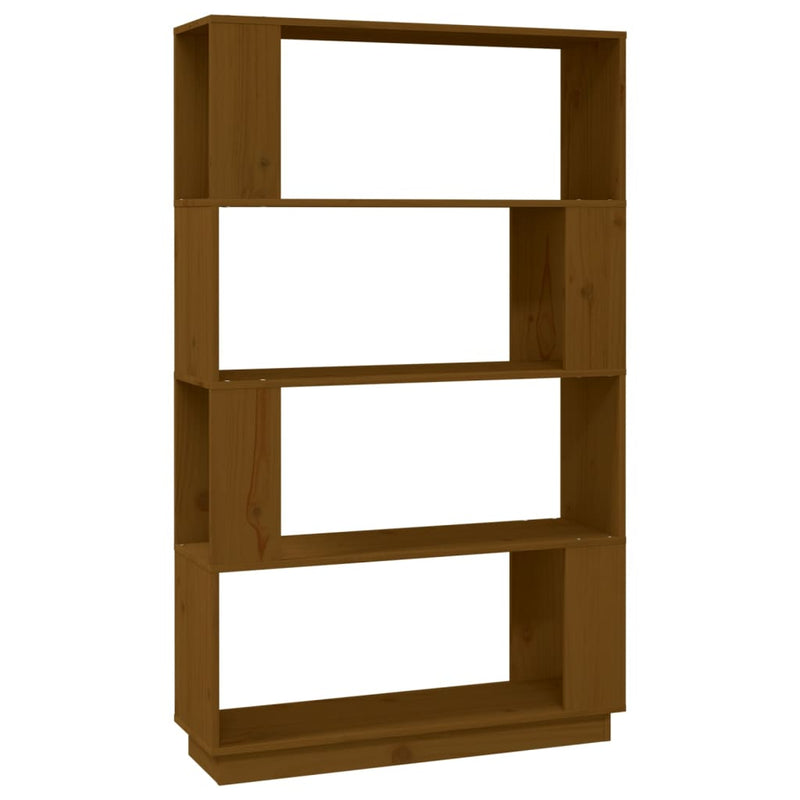 Boekenkast/kamerscherm 80x25x132 cm massief hout honingbruin MeubelReus